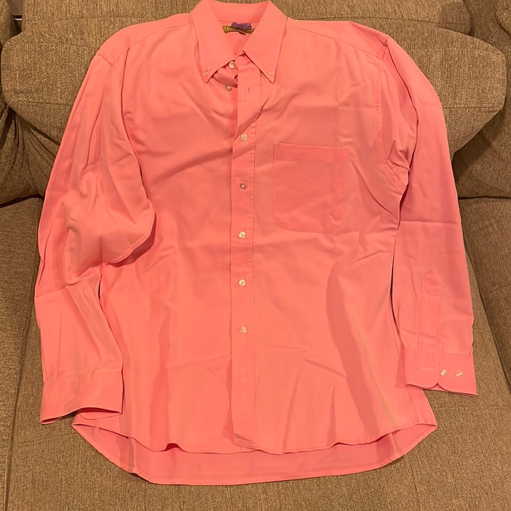 Paul Stuart Large Pink Dress Shirt